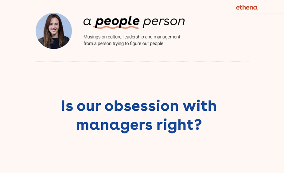 Is our obsession with managers right?
