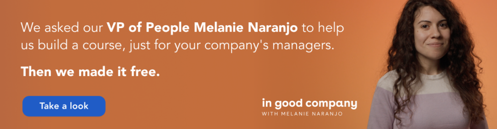 Request a sample of our In Good Company manager training