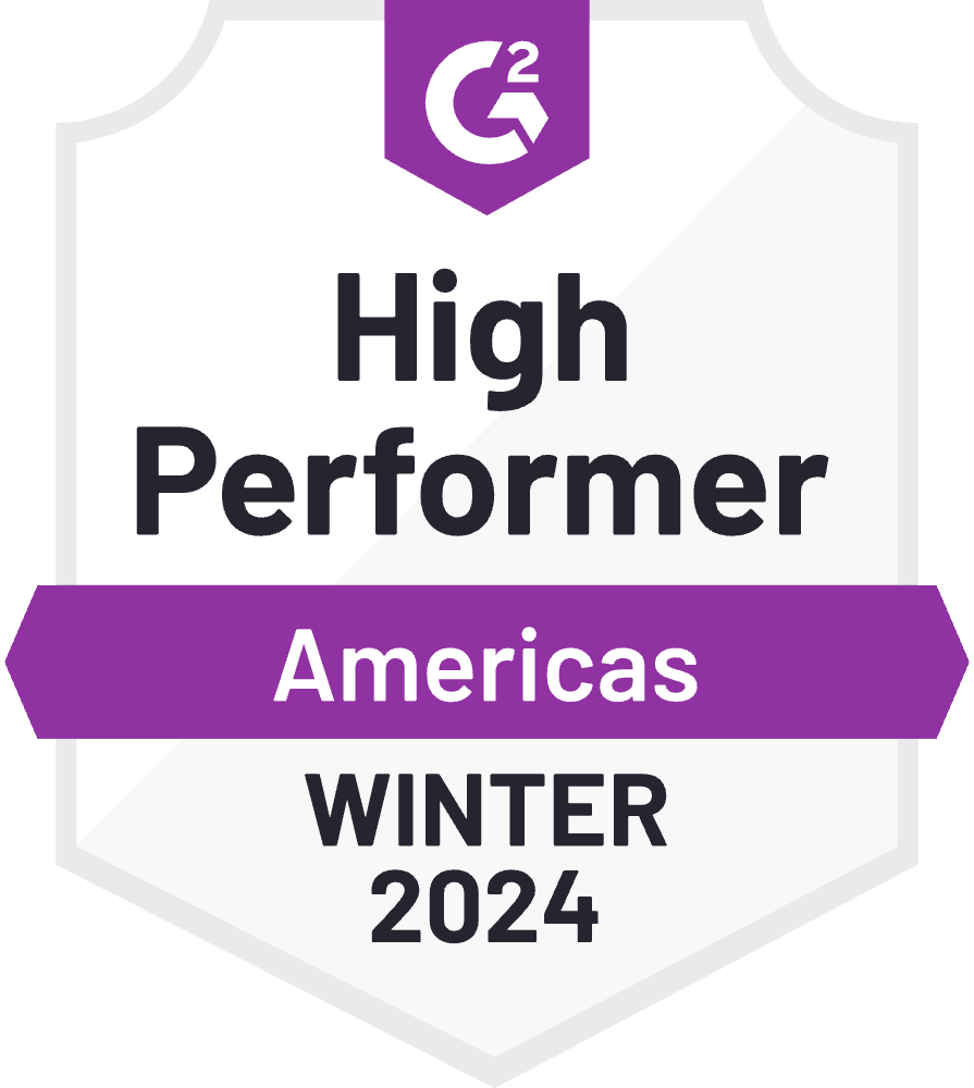 G2 - High Performer - Americas - Winter 2024